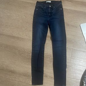 Madewell size 24 9 inch high rise skinny